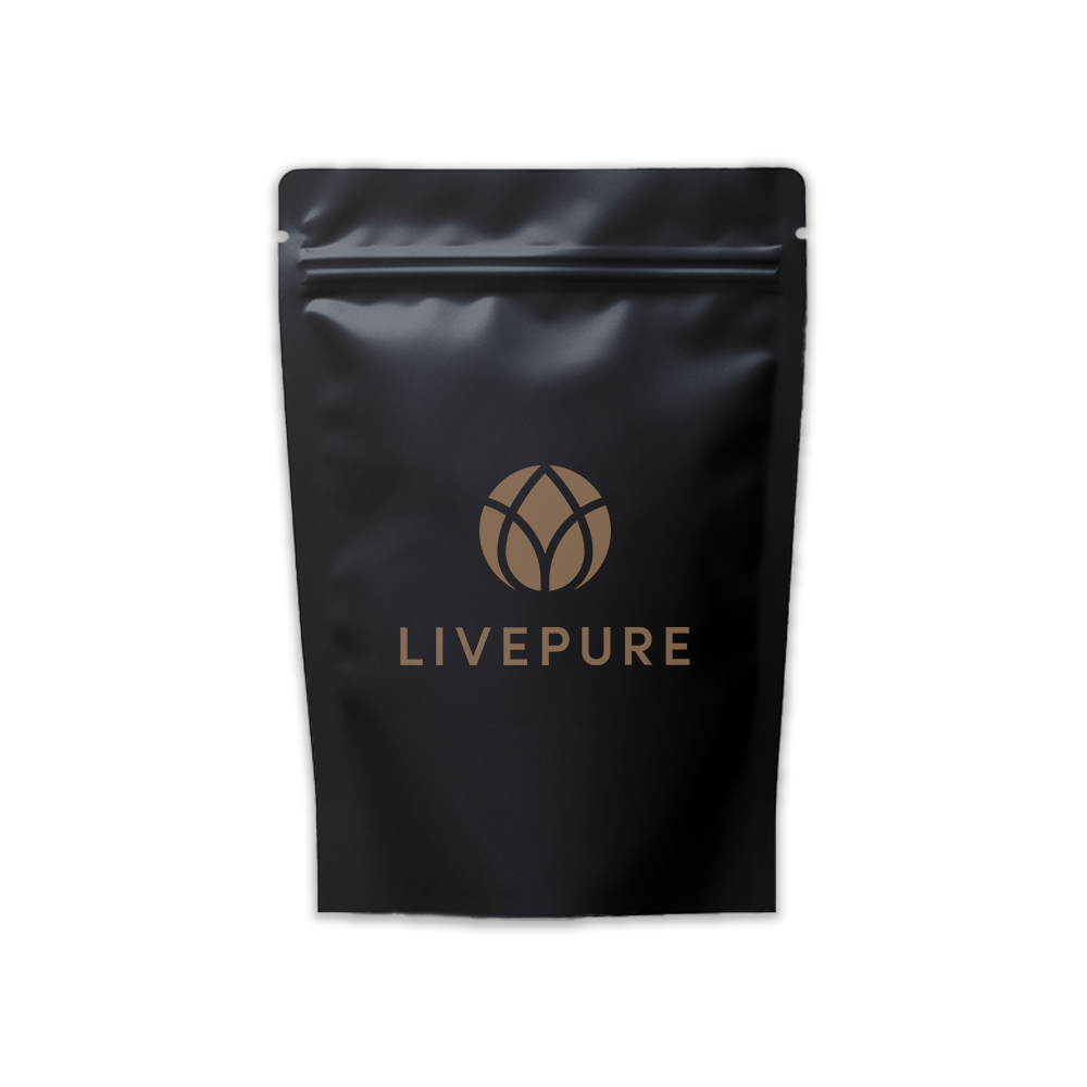 LIVEPURE Black Mylar Sample Bags (10-Pack)